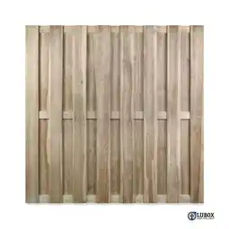 Praxis Houten Schutting - Cardiff - Grenen - Groen Geïmpregneerd - Recht - 180x180cm - FSC/PEFC aanbieding