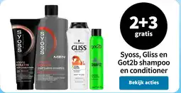 Plein.nl Syoss, Gliss en Got2b shampoo en conditioner aanbieding