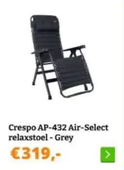 Obelink Crespo AP 432 Air Select relaxstoel Grey aanbieding