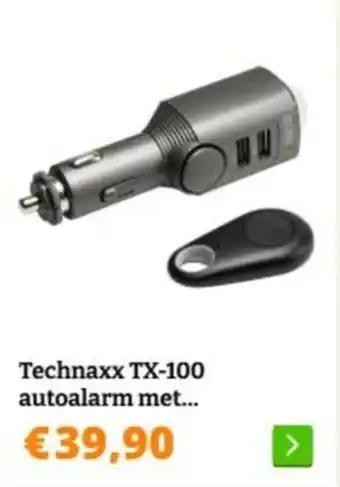 Obelink Technaxx TX 100 autoalarm met aanbieding