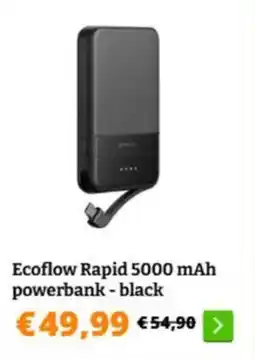 Obelink Ecoflow Rapid 5000 mAh powerbank black aanbieding