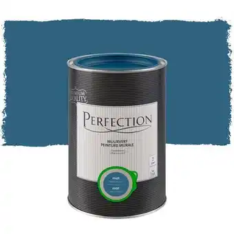 Praxis Perfection Ultradekkend Muurverf - Mat - Indigo Blauw - 1L aanbieding