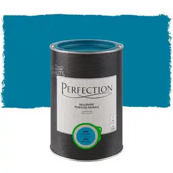 Praxis Perfection Ultradekkend Muurverf - Mat - Petrol Blue - 1L aanbieding