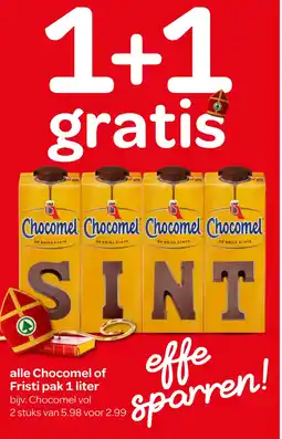 Spar Alle chocomel of fristi aanbieding