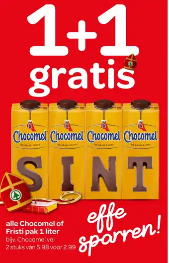 Spar Alle chocomel of fristi aanbieding