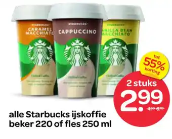 Spar Alle Starbucks ijskoffie aanbieding