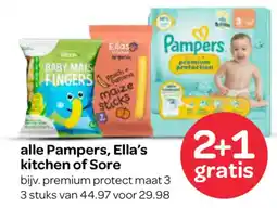 Spar Alle Pampers, Ella's kitchen of Sore aanbieding