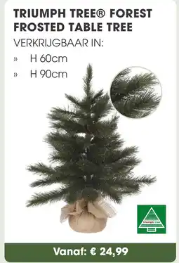 Coppelmans Triumph tree forest frosted table tree aanbieding