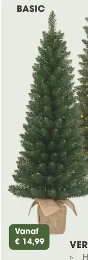 Coppelmans Black box gerlos miniboom burlap basic, led & snow Basic aanbieding