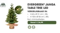 Coppelmans Evergreen janga table tree led aanbieding
