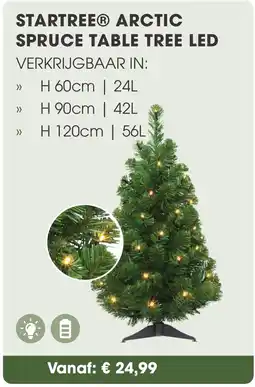 Coppelmans Startree arctic spruce table tree led aanbieding