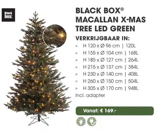Coppelmans Black box Macallan x mas tree led green aanbieding