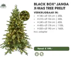 Coppelmans Black box janga x mas tree prelit aanbieding