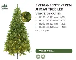 Coppelmans Evergreen everest x mas tree led aanbieding
