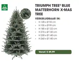 Coppelmans Triumph tree blue matterhorn x mas aanbieding
