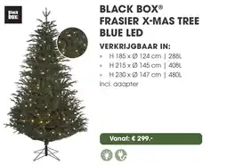 Coppelmans Black box frasier x mas tree blue led aanbieding