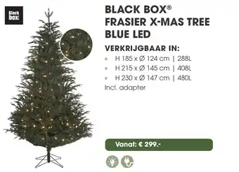 Coppelmans Black box frasier x mas tree blue led aanbieding