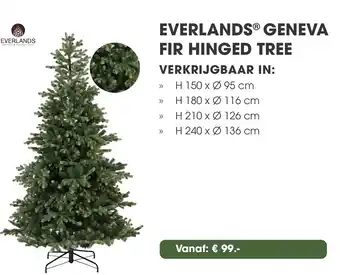 Coppelmans Everlands® geneva fir hinged tree aanbieding