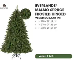 Coppelmans Everlands malmö spruce frosted hinged aanbieding