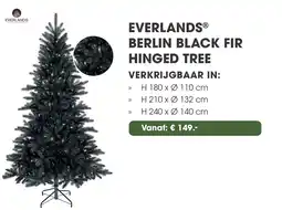 Coppelmans Everlands berlin black fir hinged tree aanbieding