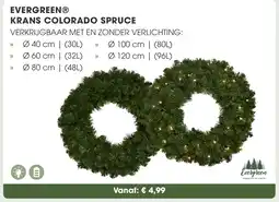 Coppelmans Evergreen krans colorado spruce aanbieding