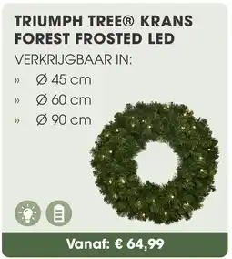 Coppelmans Triumph tree krans forest frosted led aanbieding