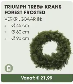 Coppelmans Triumph tree krans forest frosted aanbieding
