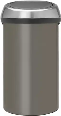 Coolblue Brabantia Touch Bin 60 Liter Platinum aanbieding