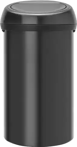 Coolblue Brabantia Touch Bin 60 Liter Matt Black aanbieding
