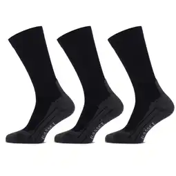 ANWB Basset 3 paar Merinowollen Wandelsokken Blauw aanbieding