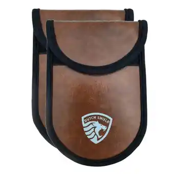 ANWB Dutch Shield 2x RFID Autosleutel hoesje bruin Bruin aanbieding