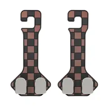 ANWB Dutch Shield 2x Auto Hoofdsteun Haak Duo Bruin aanbieding