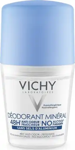 De Online Drogist Vichy Minerale Deodorant Roller 48u Optimale Tolerantie aanbieding