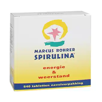 Holland & Barrett Marcus Rohrer Spirulina Navulling - 3 x 180 tabletten aanbieding