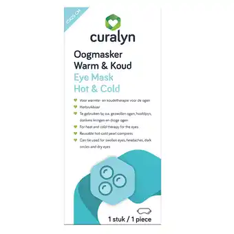 Holland & Barrett Curalyn Oogmasker Warm & Koud - 1 stuk aanbieding