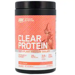 Holland & Barrett Optimum Nutrition Clear Protein 100% Plant Protein Isolate Peach - 280g aanbieding