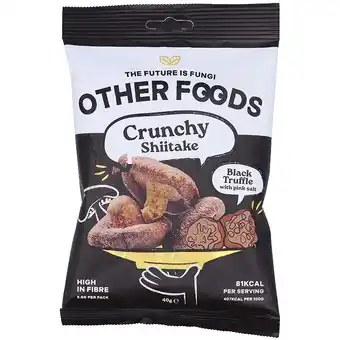 Holland & Barrett Other Foods Crunchy Shiitake Mushrooms Black Truffle Chips - 40g aanbieding