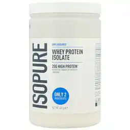 Holland & Barrett Isopure Whey Protein Isolate Unflavoured - 435g aanbieding