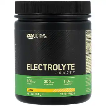 Holland & Barrett Optimum Nutrition Electrolyte Powder Lemon - 264g aanbieding