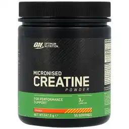 Holland & Barrett Optimum Nutrition Micronised Creatine Powder Orange - 247,5g aanbieding