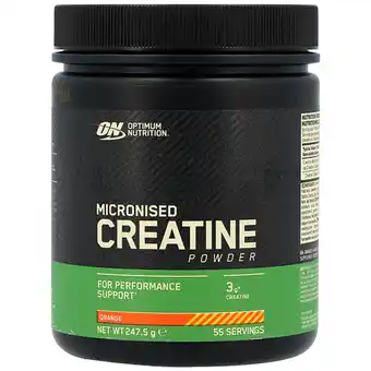 Holland & Barrett Optimum Nutrition Micronised Creatine Powder Orange - 247,5g aanbieding