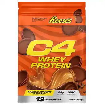 Holland & Barrett Cellucor C4 Whey Protein Peanut Butter & Chocolate Reese's - 481g aanbieding