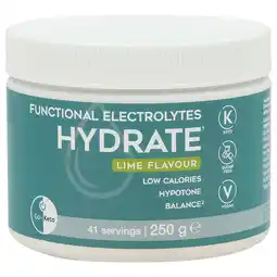 Holland & Barrett Go-Keto Functional Electrolytes Hydrate Lime - 250g aanbieding