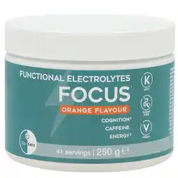 Holland & Barrett Go-Keto Functional Electrolytes Focus Orange - 250g aanbieding