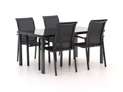 Kees Smit R&S design Centallo/Caluso 160cm dining tuinset 5-delig stapelbaar aanbieding