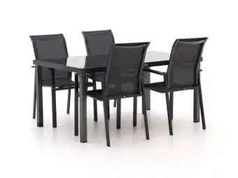 Kees Smit R&S design Centallo/Caluso 160cm dining tuinset 5-delig stapelbaar aanbieding