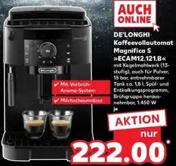 Kaufland DE De'longhi Kaffeevollautomat Magnifica S ECAM12.121.B aanbieding