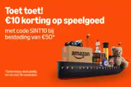Amazon €10,- korting op speelgoed aanbieding