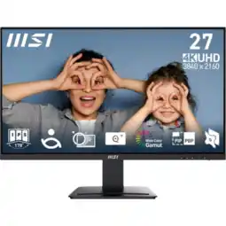 MediaMarkt MSI Pro Mp273u - 27 Inch 3840 X 2160 (ultra Hd 4k) Ips-paneel aanbieding