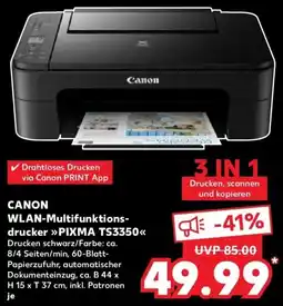 Kaufland DE Canon WLAN Multifunktionsdrucker PIXMA TS3350 aanbieding